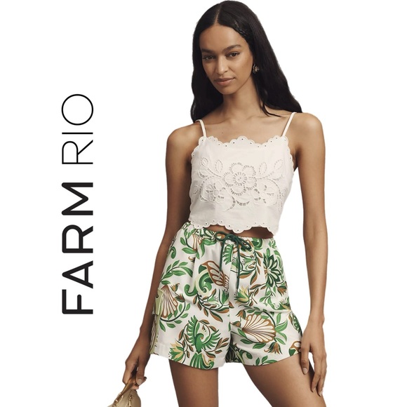 FARM Rio Farm Rio Tie-Front Cargo Shorts - Picture 1 of 6